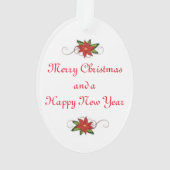 Vintage kerstcadeautje ornament (achterkant)