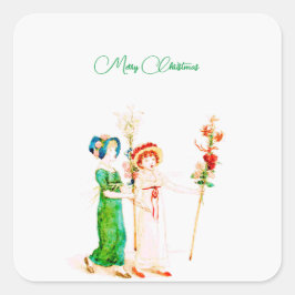 Vintage kerstcadeautjes Labels