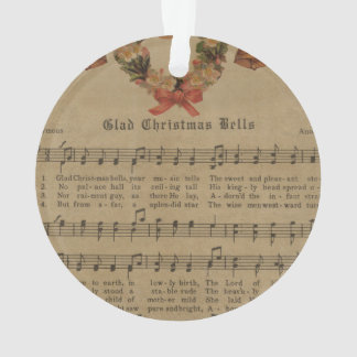 Vintage kerstcarol — Muziekblad Ornament
