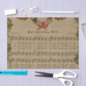 Vintage kerstcarol — Muziekblad Tissuepapier (Craft)