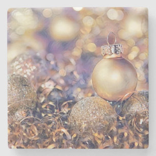 Vintage kerstdecoratie-Ornamenten Stenen Onderzetter