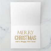 Vintage Kerstdorp Vrolijke Kerstgroet Kaart (Binnen)