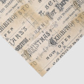 Vintage-kerstemporiënpapier Tissuepapier (Detail)