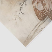 Vintage kerstfee met roze roos tissuepapier (Detail)