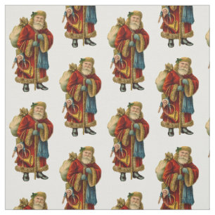 Vintage-kerstfeest-oud wereldkerstpatroon stof