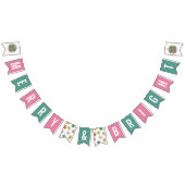 Vintage kerstfeestdag banner - groen (Alle)