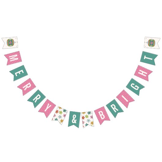 Vintage kerstfeestdag banner - groen (Alle)