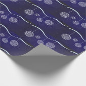 Vintage kerstfeestdag cadeaupapier (Hoek)