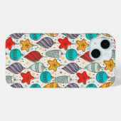 Vintage kerstfeestdag Case-Mate iPhone case (Achterkant (horizontaal))