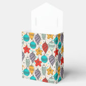 Vintage kerstfeestdag Ornamenten Bedankdoosjes (Geopend)