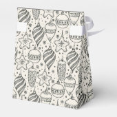 Vintage kerstfeestdag Ornamenten Bedankdoosjes (Achterkant)