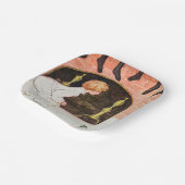 Vintage-kerstfeestdag Papieren Bordje (Gebogen)