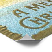 Vintage kerstfeestdag poster (Hoek)