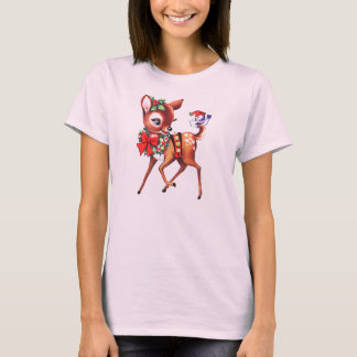 Vintage-kerstfeestdag T-shirt
