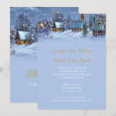 Vintage kerstfeestfeest kaart (Voorkant / Achterkant)