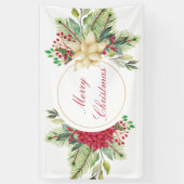 Vintage kerstfloral spandoek (Verticaal)