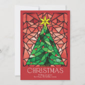 Vintage kerstfoto feestdagenkaart (Voorkant)