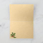 Vintage-kerstgedicht Feestdagen Kaart (Binnen)