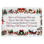 Vintage-kerstgedicht Large Cadeauzakje (Voorkant)