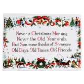 Vintage-kerstgedicht Large Cadeauzakje (Achterkant)