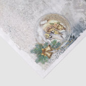 Vintage kerstgevelvliegtuigen tissuepapier (Detail)