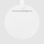 Vintage kerstgoudcellen ornament (achterkant)