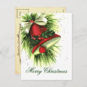 Vintage kerstgratie Briefkaart (Voorkant / Achterkant)