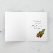 Vintage kerstgroeten Kaart (Binnen)