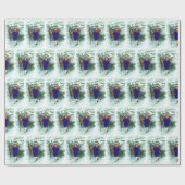 Vintage kerstherten en kinderen cadeaupapier (Vlak)