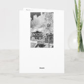 Vintage kerstkaart bedankkaart (Achterkant)