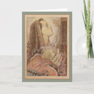 Vintage-kerstkaart Feestdagen Kaart