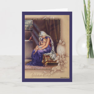 Vintage-kerstkaart Feestdagen Kaart