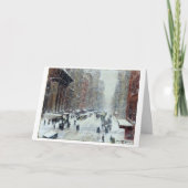 Vintage kerstkaart feestdagen kaart (Voorkant)