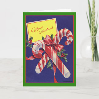 Vintage-kerstkaart Feestdagen Kaart