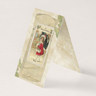 Vintage-kerstkaart Kaart