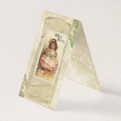 Vintage-kerstkaart Kaart (Voorkant)