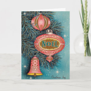 Vintage Kerstkaart Noel Feestdagen Kaart