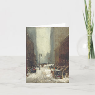 Vintage kerstkaart SNEEUW IN NEW YORK (1902) Feestdagen Kaart