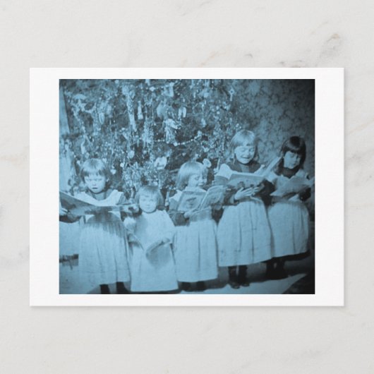 Vintage-kerstkaart voor kerstcadeau feestdagenkaart (Voorkant)