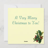 Vintage kerstkaarten feestdagenkaart (Achterkant)