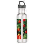 Vintage kerstkat waterfles  (Achterkant)