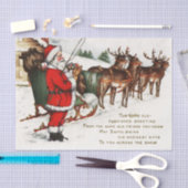 Vintage-kerstkerstfeestbederf Tissuepapier (Craft)