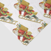 Vintage kerstkerstkerstkerstbedekking tissuepapier (Detail)