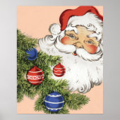 Vintage kerstkerstkerstkerstkerstbedekking met Orn Poster (Voorkant)