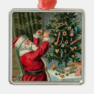 Vintage kerstkerstkerstkerstkerstboomschildering metalen ornament