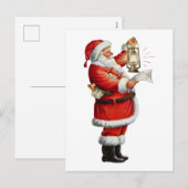 Vintage kerstkerstkerstkerstkerstkerstkerstkerstke feestdagenkaart (Voorkant / Achterkant)