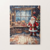 Vintage kerstkerstkerstkerstkerstkerstkerstkerstke legpuzzel (Verticaal)
