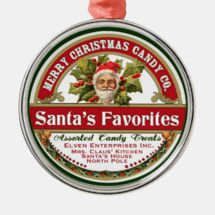 Vintage kerstkerstkerstkerstkerstkerstkerstkerstke metalen ornament