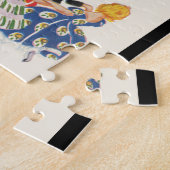 Vintage kerstkerstkerstkerstkerstkerstkerstman en  legpuzzel (Zijkant)