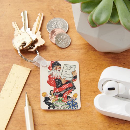 Vintage kerstkerstkerstkerstkerstkerstkerstman en  sleutelhanger (Bureau)